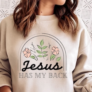 Christian PNG Jesus has my back Png Christian Sublimation Design for Christian Shirts Easter png Bible Verse png Religious Png Faith Based