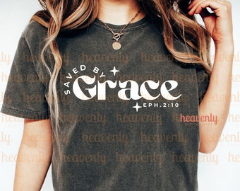 Trendy Christian Svg, Jesus PNG Sublimation Design, Faith Svg, Bible Verse png,Retro Aesthetic Jesus Shirt Cut File,Religious Saved by Grace