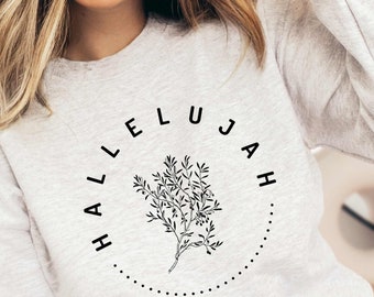Hallelujah Christian T-Shirt Design | Scripture PNG (Digital Download)