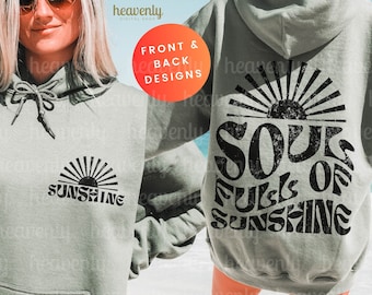 Retro Beach Svg Distressed Front and back PNG Tropical Summer Shirt Svg Trendy Aesthetic Png, Vintage Sublimation, Mental Health Svg Sunset
