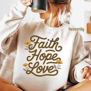 Glaube Hoffnung Liebe PNG Christian Png Sublimation Design Kreuz Png Bibel Vers Shirt Designs DTF Transfers Jesus Shirt Instant Digital Download