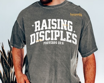 Raising Disciples SVG Christian Mom PNG Sublimation Design Homeschool Mama Motherhood Is My Ministry Jesus Father's Day Dad Shirt Cut File
