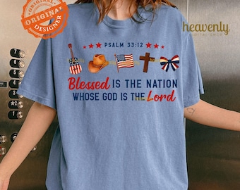 Western Christian 4th of July PNG, USA Flag Patriotic Coquette Bow Png Sublimation, Bible Verse PNG, Fourth of July Shirt Design Download