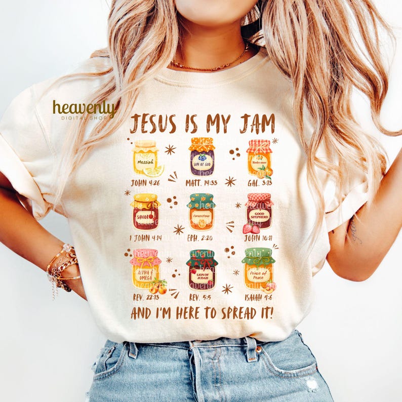 Jesus is My Jam PNG, Funny Christian Png Sublimation Design, Popular ...