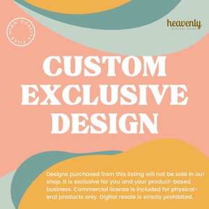 Design personalizado da Heavenly Digital Shop, design de uso exclusivo para proprietários de pequenas empresas