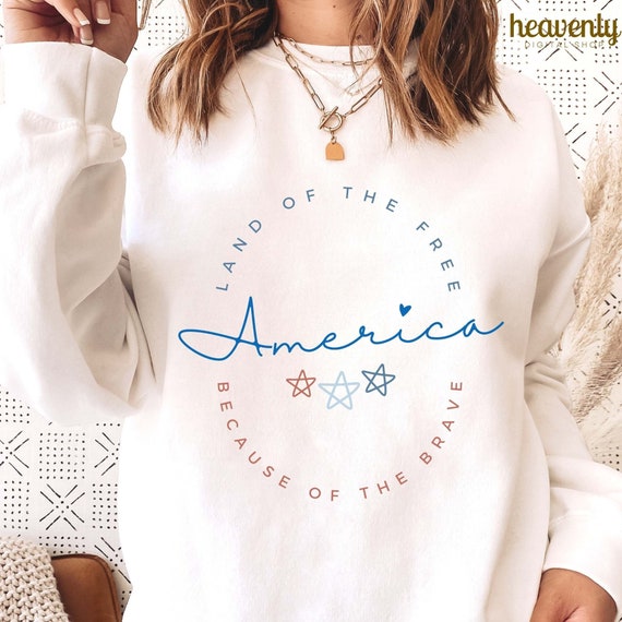 America Land of the free svg PNG, Because of the brave svg, God bless America svg , 4th of July svg, Popular svg 4th of July PNG sublimation