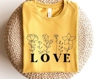 Valentines PNG Valentines SVG Love PNG Sublimation Design Love Svg Cut File Cricut Botanical Minimalist Floral Shirt Design Commercial Use