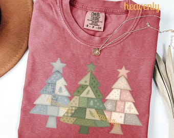 Patchwork Christmas Tree PNG, Christmas Patchwork Design, Trendy Christmas Patchwork Sublimation Designs, Patchwork, Christmas Sweatshirt