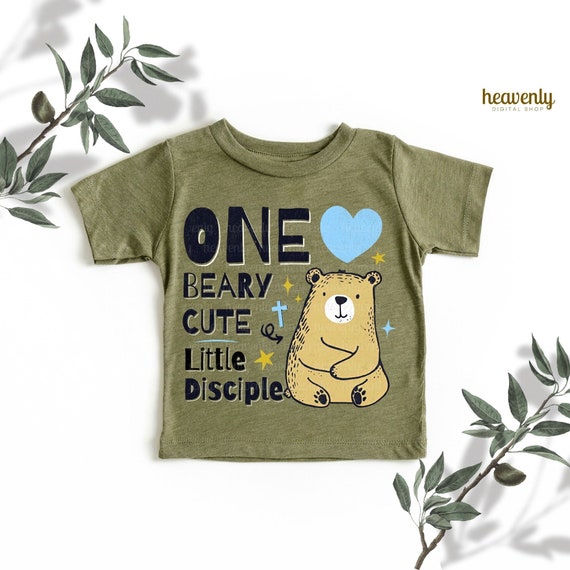 Vintage Christian PNG Kids Little Disciple Sublimation Design Religious Toddler Cute Bear Shirt PNG Homeschool Boy Girl Baby Jesus Download