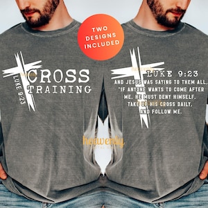 Christliches Herrenhemd SVG Cross-Training Jesus Png Sublimationsdesign, Bibel-Vers Png, religiöser Vatertags-Svg, Schrift-Svg-Schnittdatei