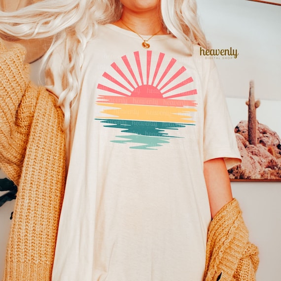 Forever Chasing Sunsets SVG Summer PNG Distressed Vintage Sublimation, Retro Beach Shirt Design, Trendy Aesthetic Tropical Vacation Tee Art