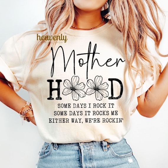 Motherhood Svg Mother Hood Png Some Days I Rock It Svg Retro Floral Mom Svg Mom Sublimation Design, Homeschool Mama Shirt Cut File Daisy Svg