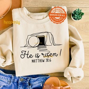Páscoa Jesus SVG Cristão PNG Sublimação Design Ele Ressuscitou SVG Feliz Páscoa Png Trendy Christian Bible Versículo Religioso Svg
