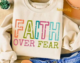 Faith Over Fear Christian Png Vintage Sublimation Design, Faith Png, Bible Verse Jesus Png, Inspirational Png, Religious Digital Download