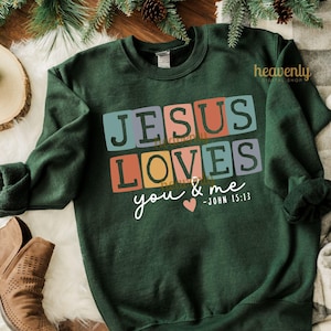 Boho kristen PNG Jesus PNG sublimeringsdesign Jesus älskar dig och mig PNG bibelvers skjorta religiös PNG kyrkläger T-shirt DTF nedladdning bild 6