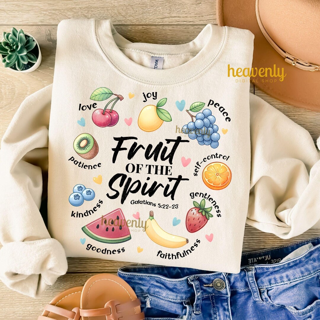 Fruit of the Spirit PNG Christian Sublimation Design Jesus PNG Faith ...