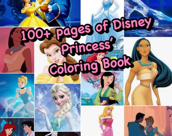 Download Disney Coloring Pdf Etsy