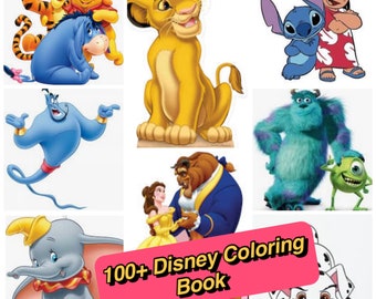 Download Disney Coloring Book Etsy