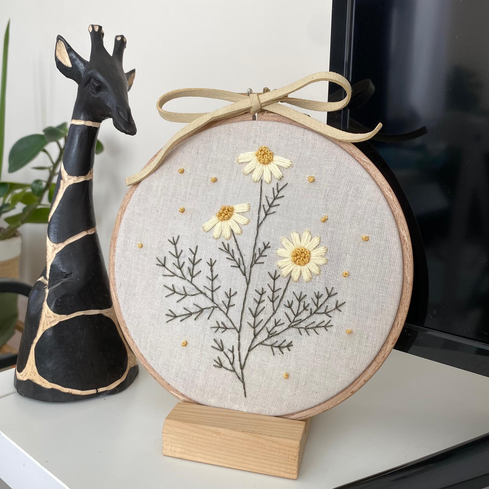 Daisy Hand Embroidery Pattern | Beginner-friendly | Step-by-step