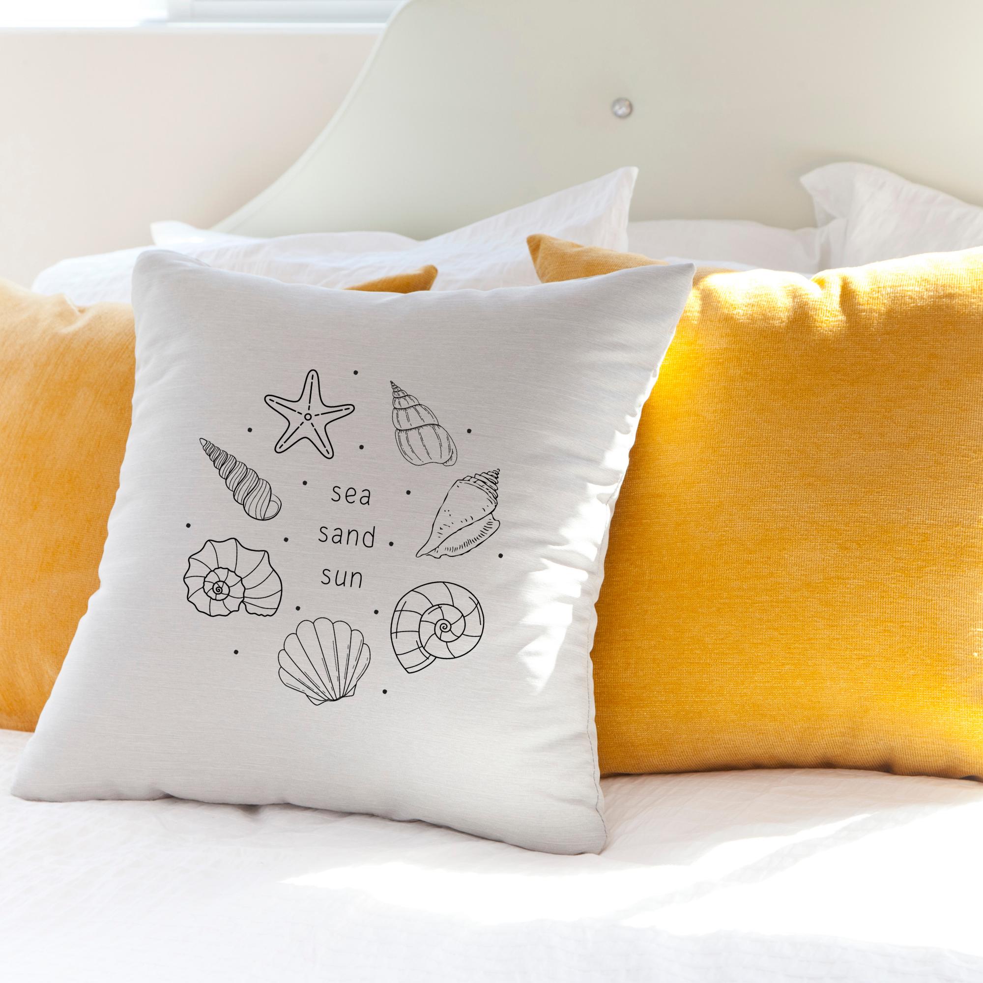 Beach Hand Embroidery Pattern: Seashells, Starfish, Ocean (PDF Pattern ...