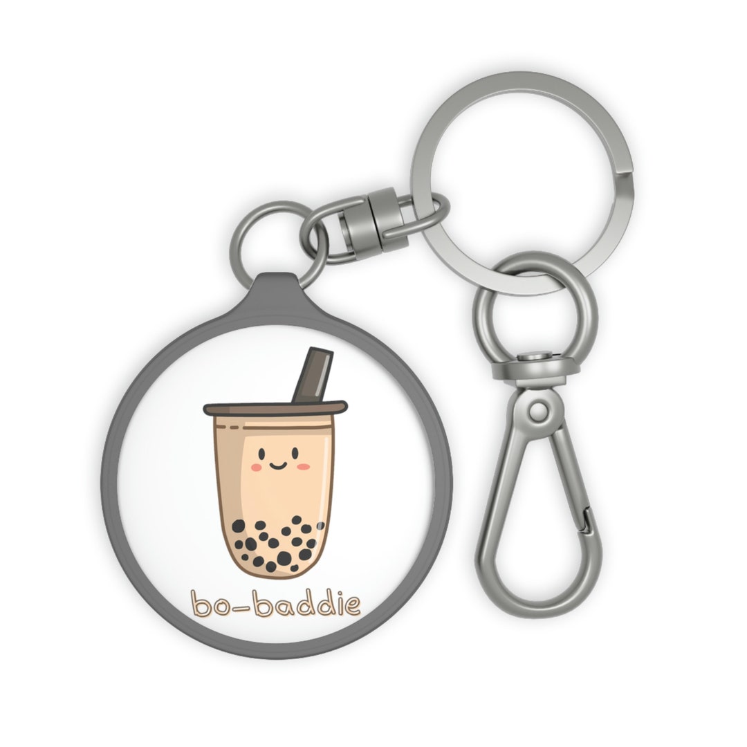Boba Keychain Bobaddie Boba Tea Keychain Anime Kawaii Etsy