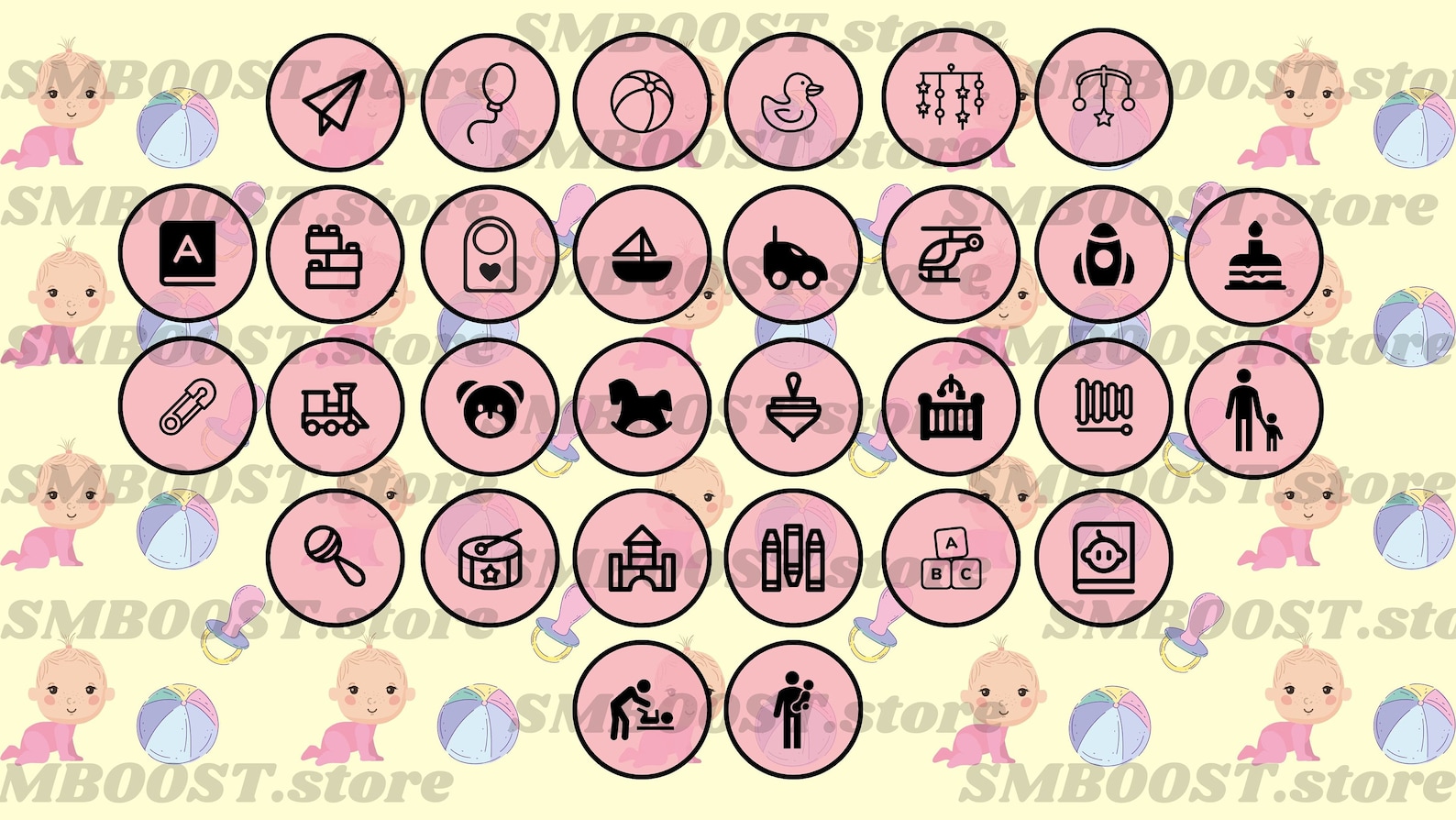 60 Baby Girl Instagram Highlight Covers Instagram Stories Icons Social