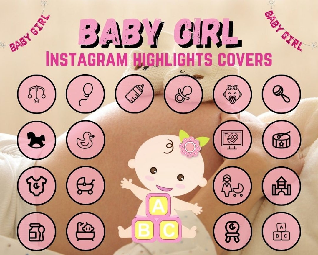 60 Baby Girl Instagram Highlight Covers Instagram Stories Icons Social