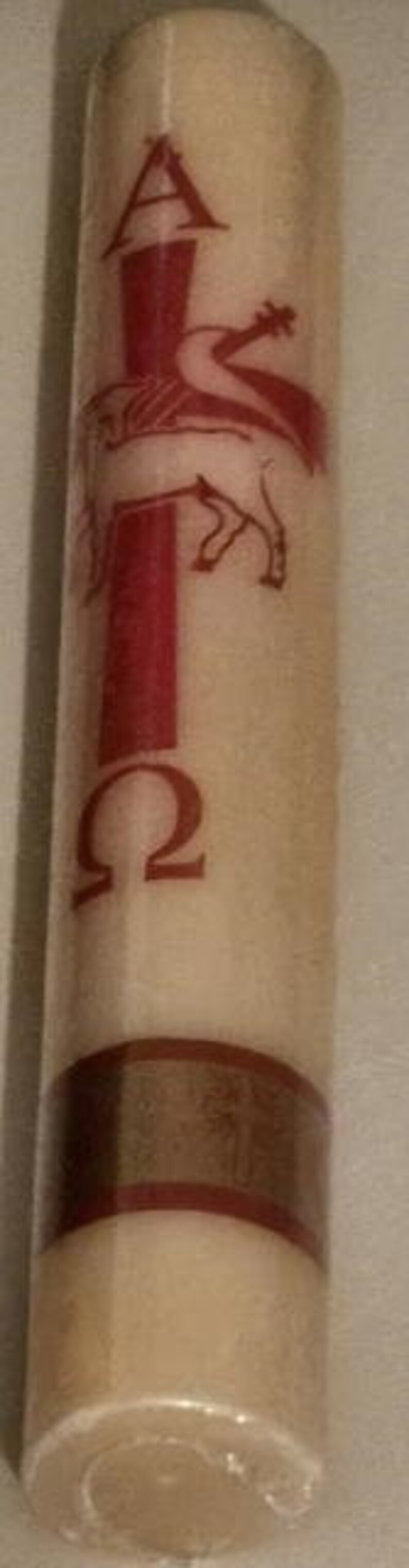 Paschal Candle Alfa and Omega Cirio Candle Etsy