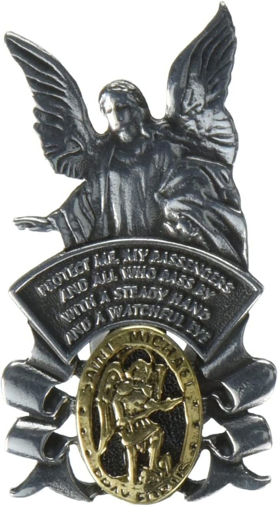 Guardian Angel Auto Visor Clip, St. Michael Etsy