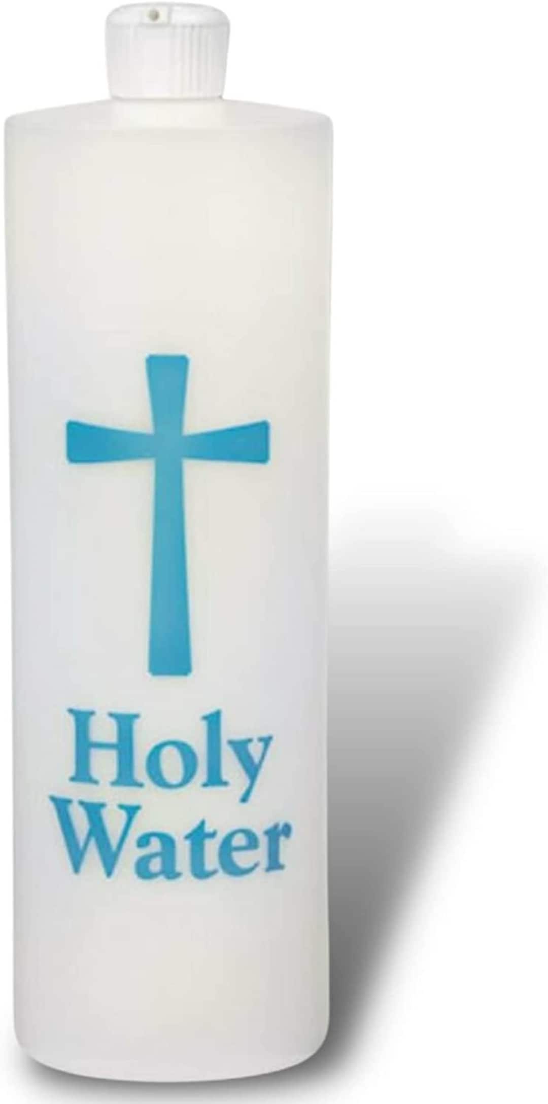 32 Ounce Plastic Holy Water Bottle, Extra Large Catholic Bottles With