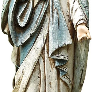 Blessed Virgin Mary Mother Madonna Lilies Garden Statue 12'' inches Tall N1928