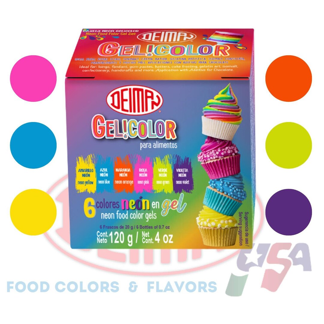 Neon Food Coloring Set - Etsy