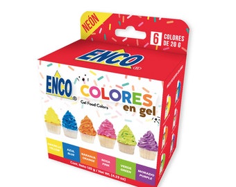 Juego de colorantes alimentarios de neón