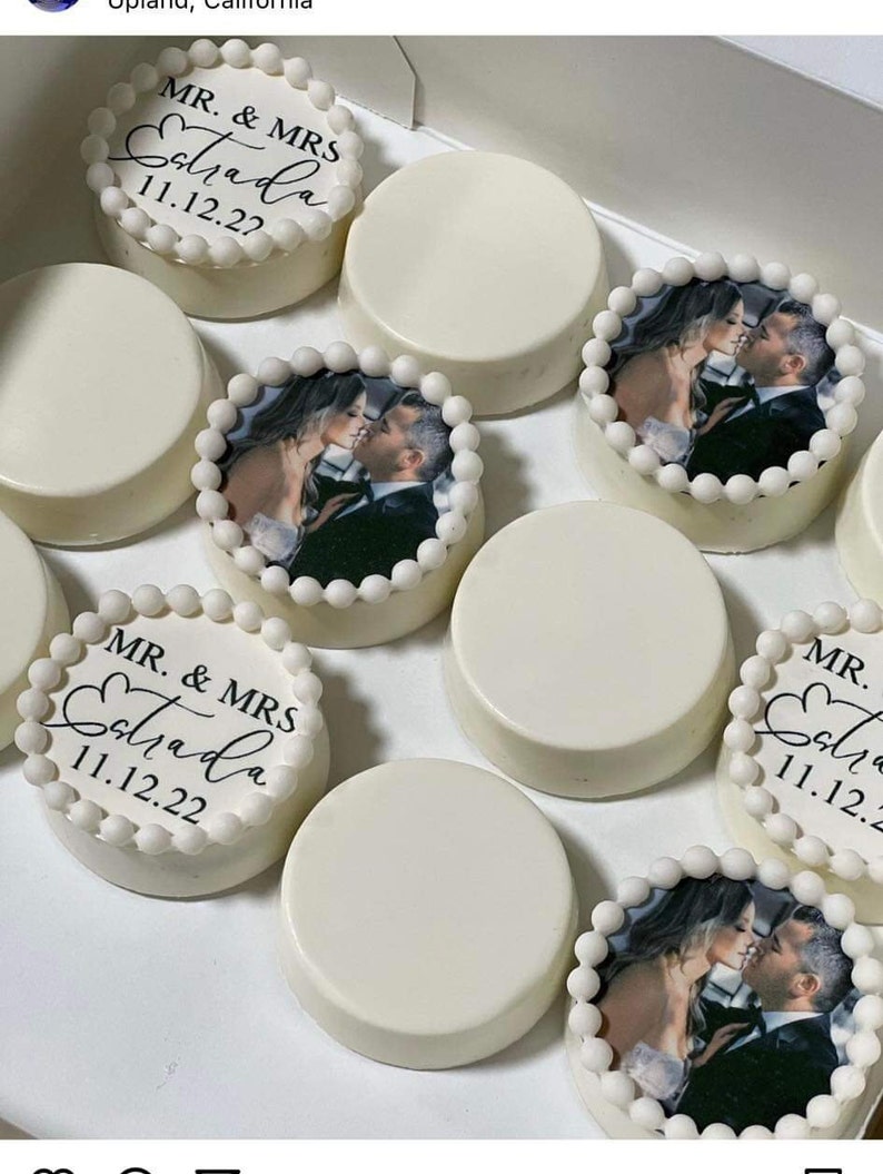 Edible wedding Toppers, engagement, anniversary edible images image 1