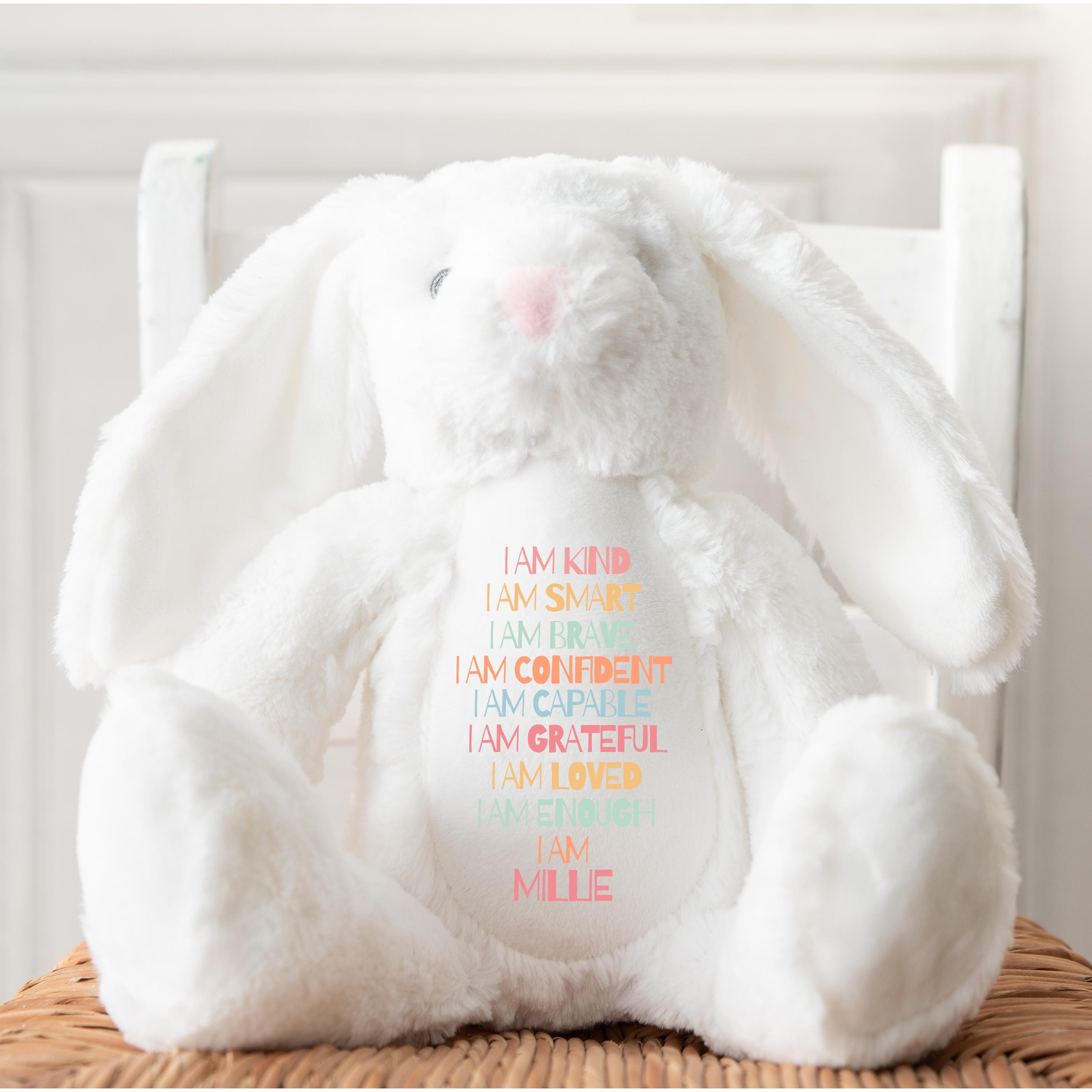 Personalised Bunny Rabbit I Am Kind, Gifts for Girls and Boys ...