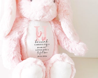Personalized Baby Loss Memorial Bunny: Angel Baby Keepsake