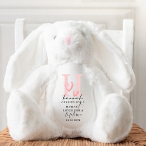 Personalised Baby Loss Bunny, Baby Memorial Keepsake, Baby Loss Keepsake, Pregnancy Loss Keepsake, Angel Baby Memorial, Baby Loss Keepsake
