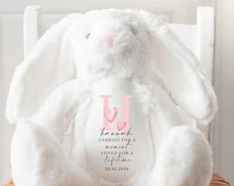Personalised Baby Loss Bunny, Baby Memorial Keepsake, Baby Loss Keepsake, Pregnancy Loss Keepsake, Angel Baby Memorial, Baby Loss Keepsake