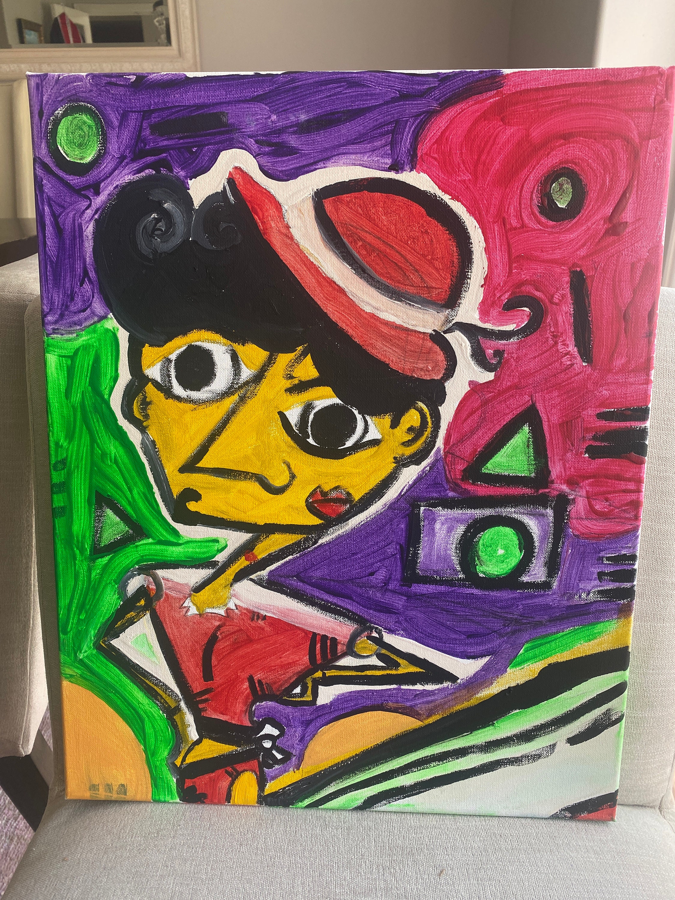 Original Artwork Flashing Lights Etsy