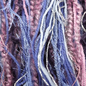 Textured Yarn Pack, Mixed Fibers, Mixed Yarn Packs, Craft Thread Pack, Embroidery Threads, Art Threads
