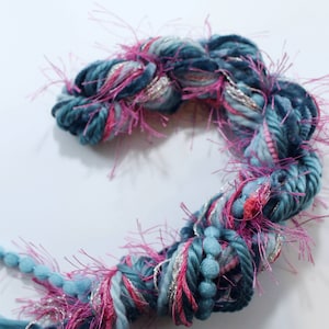 Turquoise green threads, Selection of embroidery threads, Hand dyed threads, Silk threads, Mix of threads