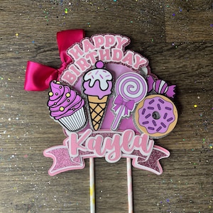 Candy cake topper , Ice cream cake topper , candy birthday ideas , ice cream birthday ideas , candy birthday , ice cream party
