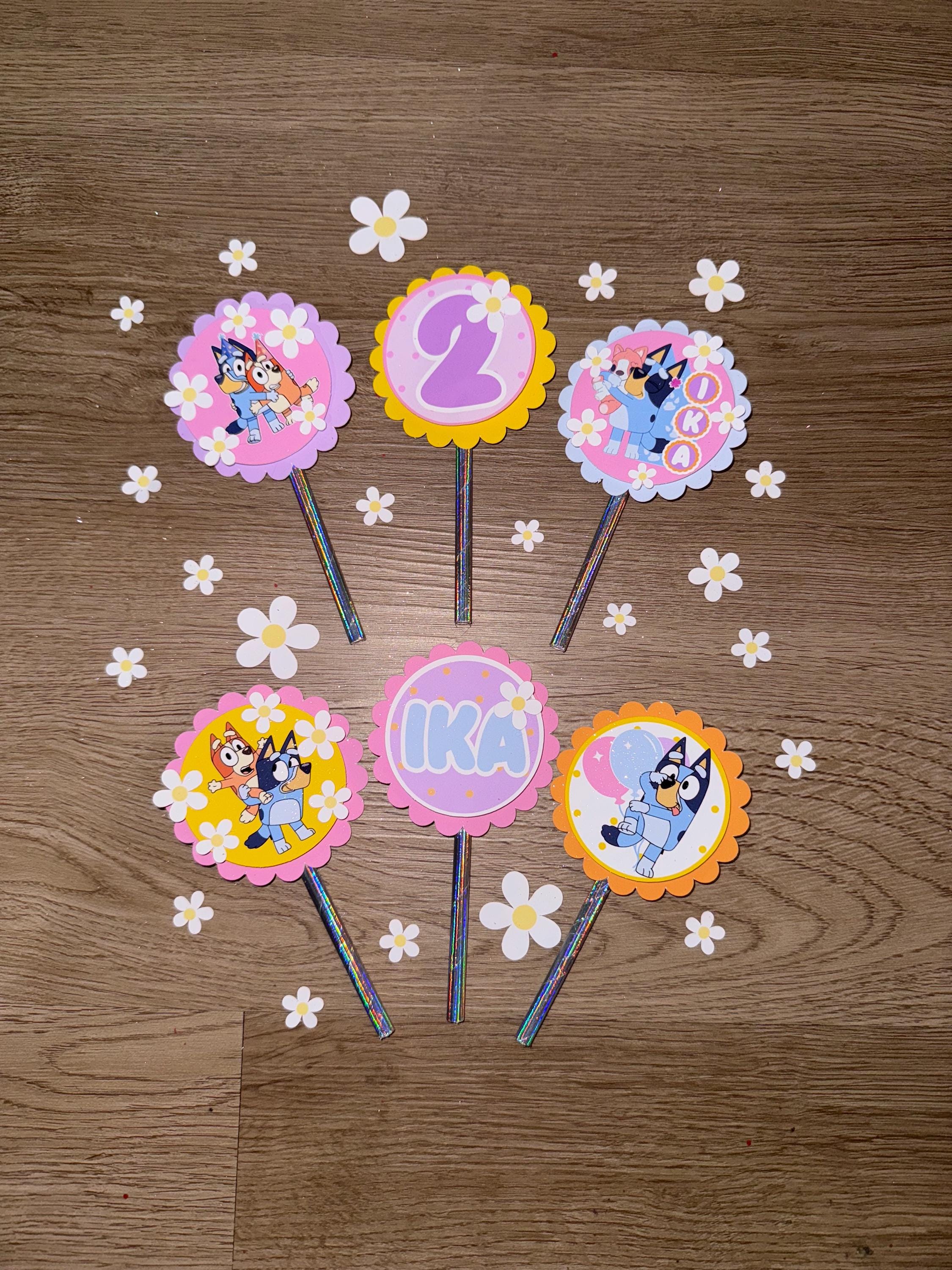 Personalized Cupcake Toppers with Name & Age