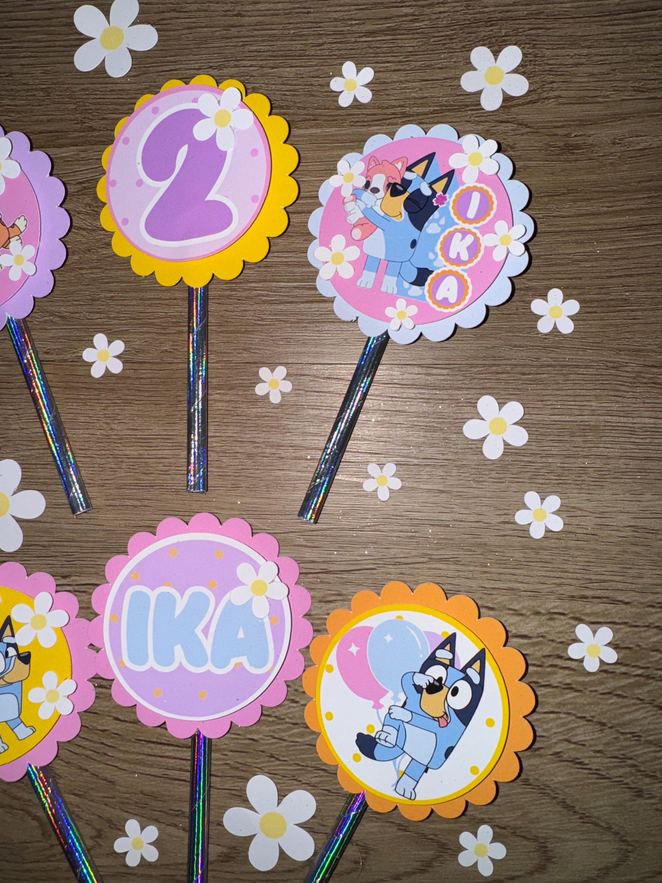 Personalized Photo Cupcake Toppers