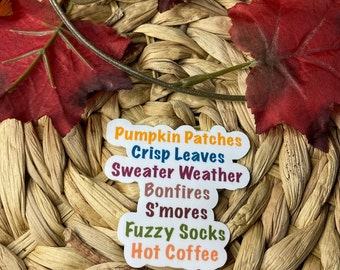 Fall Sticker | Laptop / Planner Sticker | Durable and Water Resistant Sticker