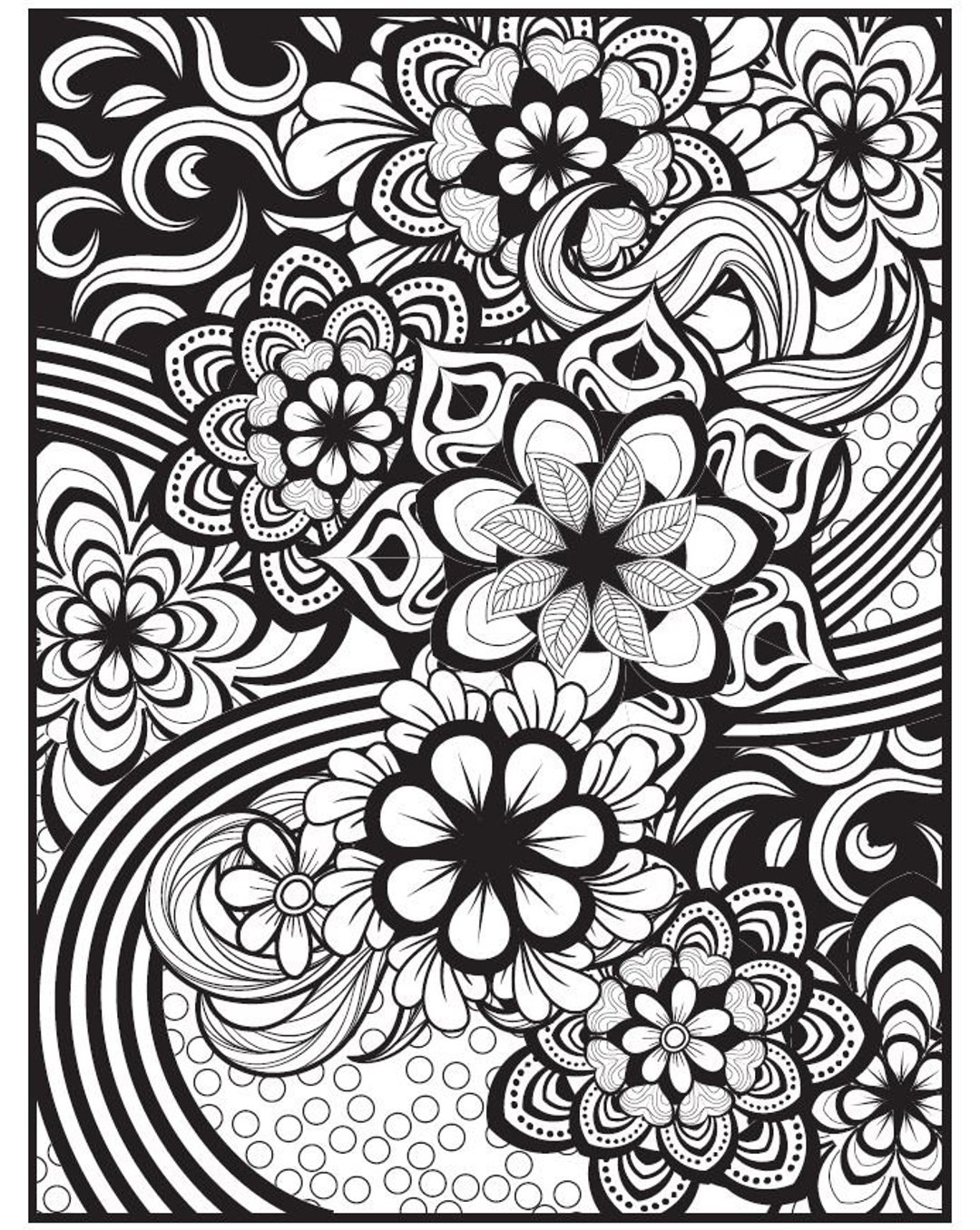 10 High Quality Mandala Type Floral Background Coloring Pages for ...