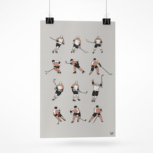 Impression d’art des gars de hockey