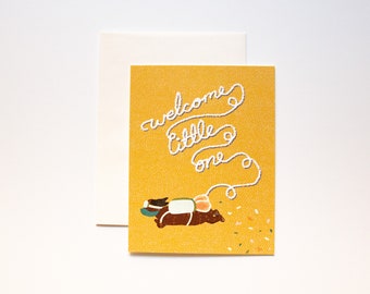 Welcome Little One Greeting Card