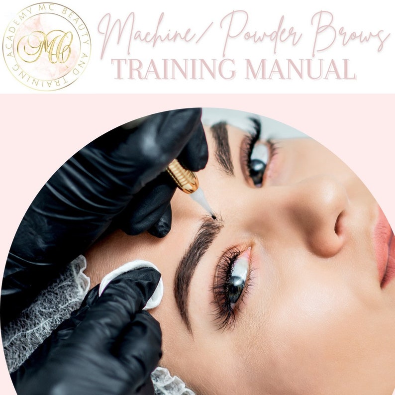 Powder Brows Combination Brows Training Manual Machine Brows Spmu Pmu Beauty Salon Course Ebook