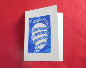 Orphic Egg Greeting Cards (Set of 5) - Linocut Prints